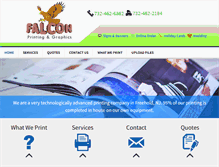 Tablet Screenshot of falconprinting.com